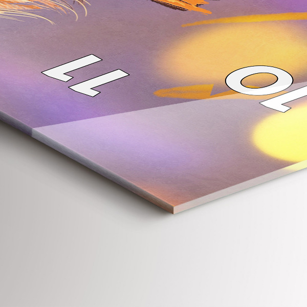 Téglalap alakú üvegóra Lovag karddal