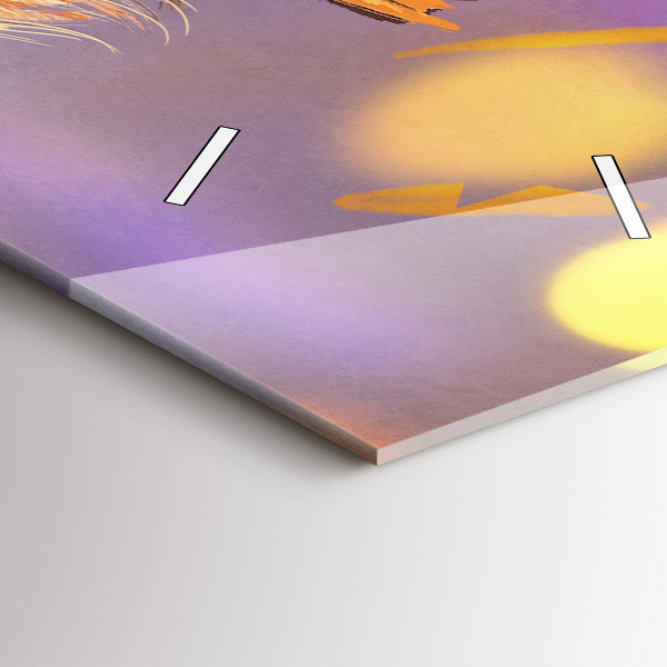 Téglalap alakú üvegóra Lovag karddal