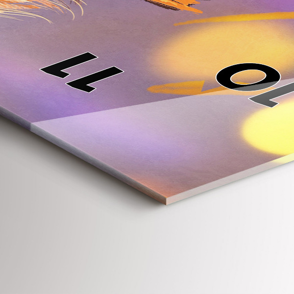 Téglalap alakú üvegóra Lovag karddal