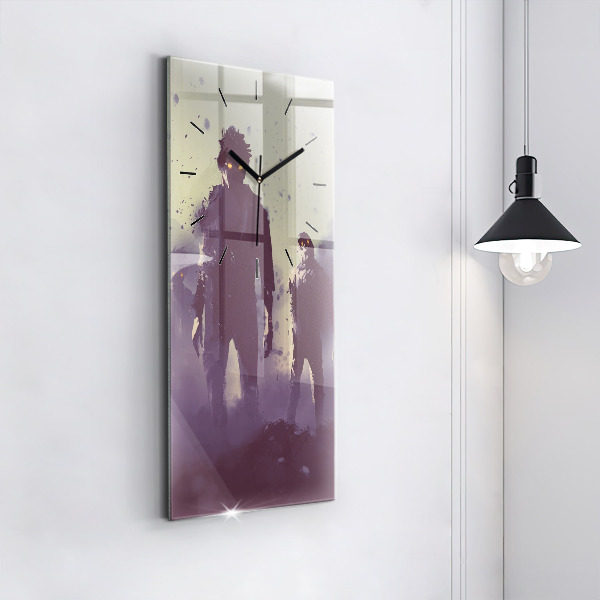 Téglalap alakú üvegóra Zombik éjjel - halloween