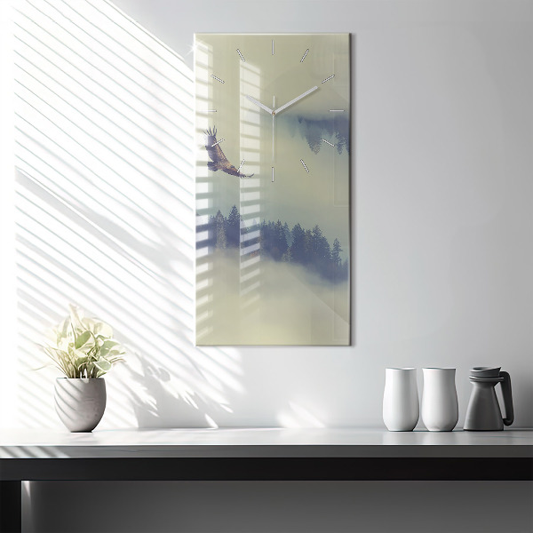 Téglalap alakú üvegóra Ködös erdei sas