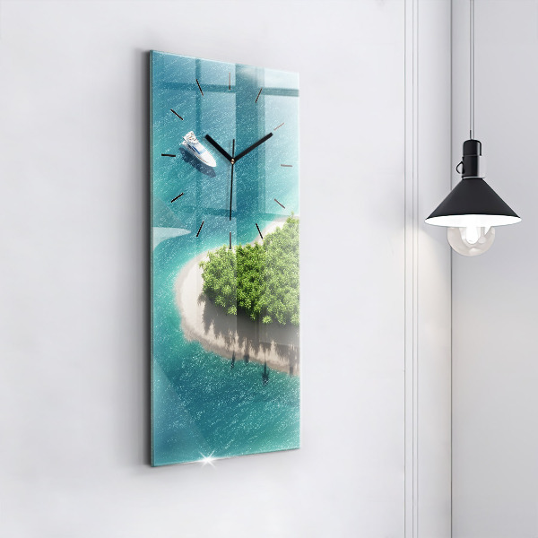 Téglalap alakú üvegóra Szív-sziget