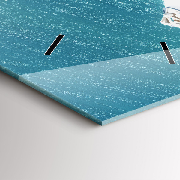 Téglalap alakú üvegóra Szív-sziget