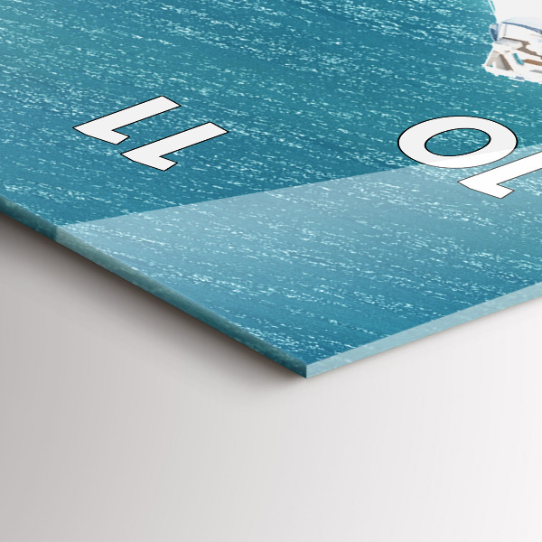 Téglalap alakú üvegóra Szív-sziget