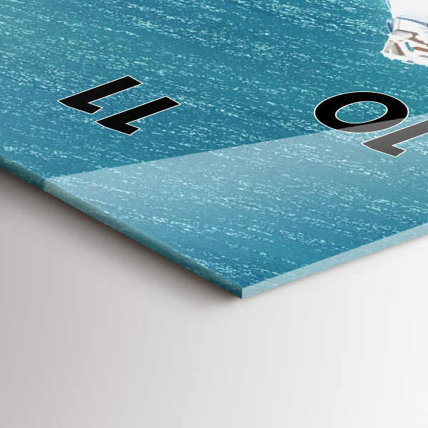 Téglalap alakú üvegóra Szív-sziget