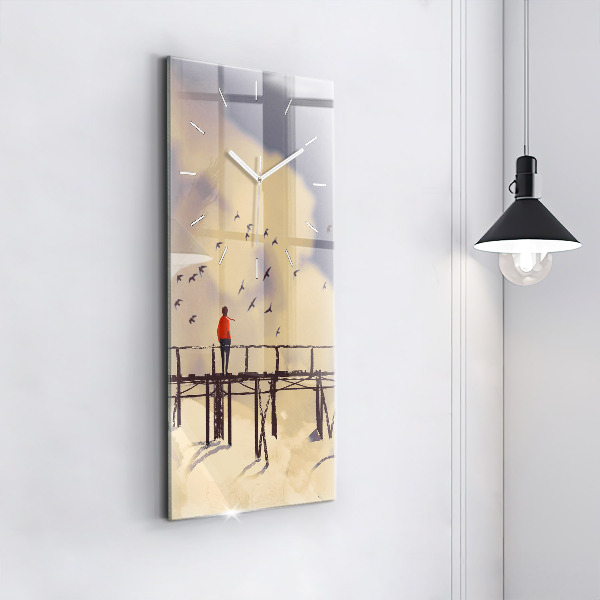 Téglalap alakú üvegóra Ember a régi hídon