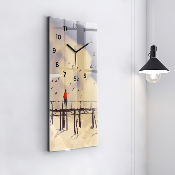 Téglalap alakú üvegóra Ember a régi hídon