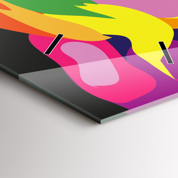 Téglalap alakú üvegóra Színes elefánt