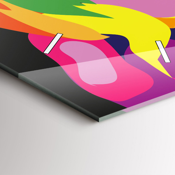 Téglalap alakú üvegóra Színes elefánt