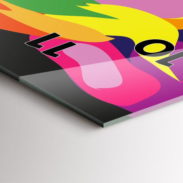 Téglalap alakú üvegóra Színes elefánt