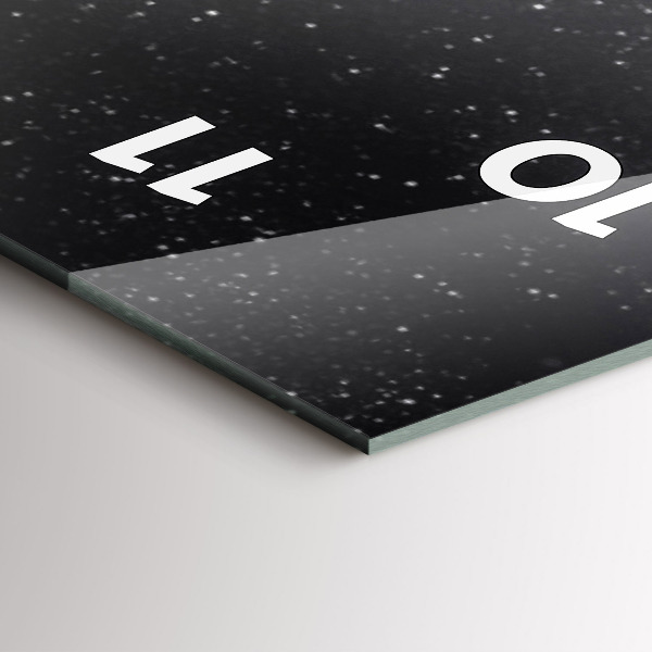 Téglalap alakú üvegóra Űr és bolygók