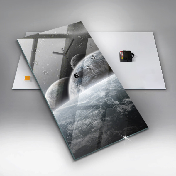 Téglalap alakú üvegóra Űr és bolygók