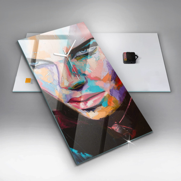 Téglalap alakú üvegóra Egy nő portréja