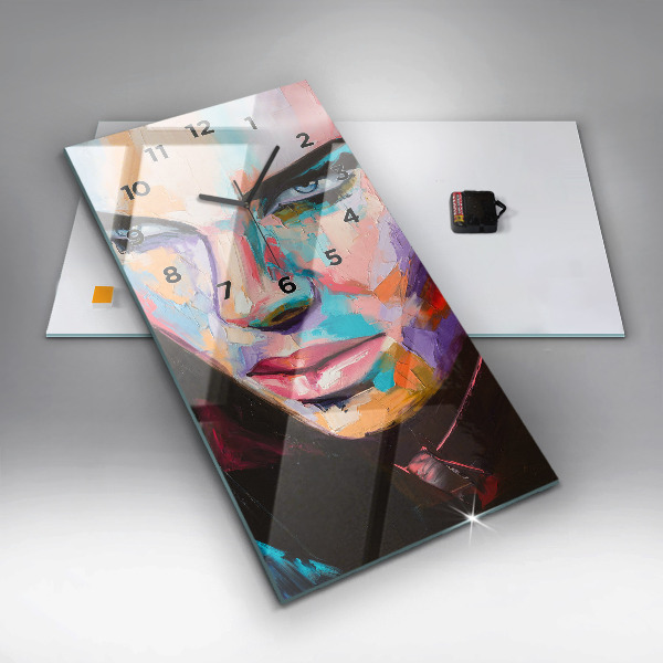 Téglalap alakú üvegóra Egy nő portréja