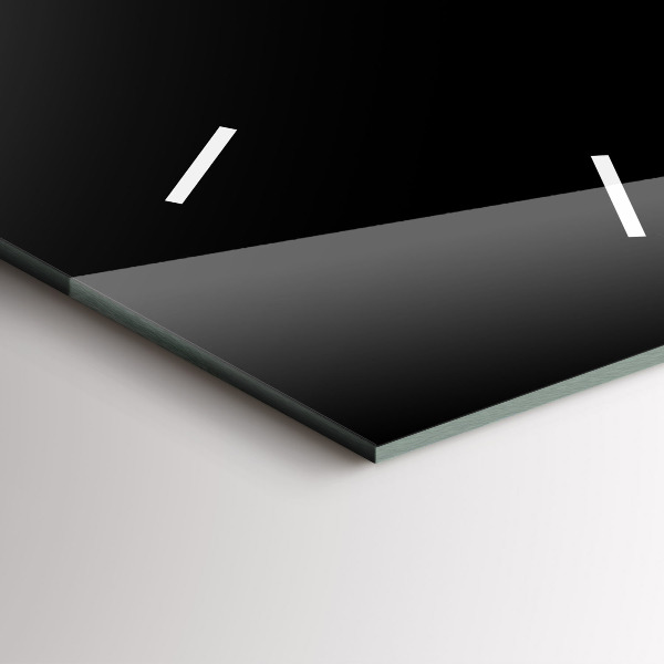 Téglalap alakú üvegóra Színes madártollak