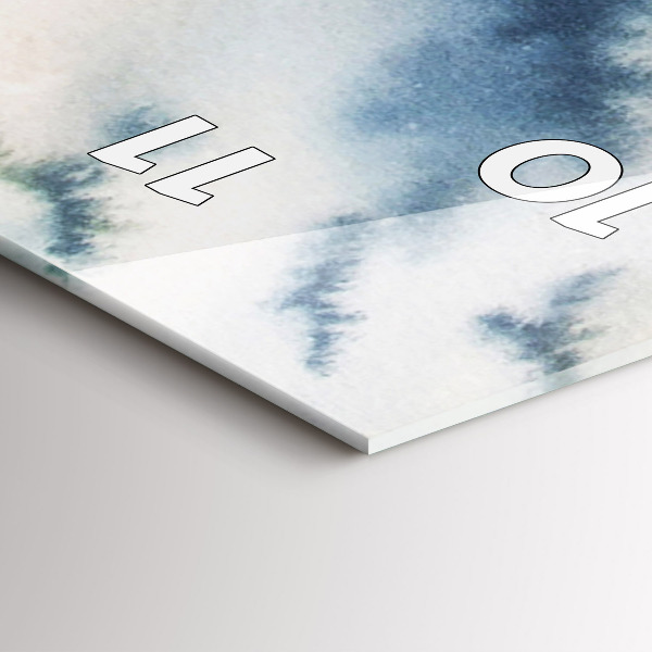 Téglalap alakú üvegóra Halász a tavon