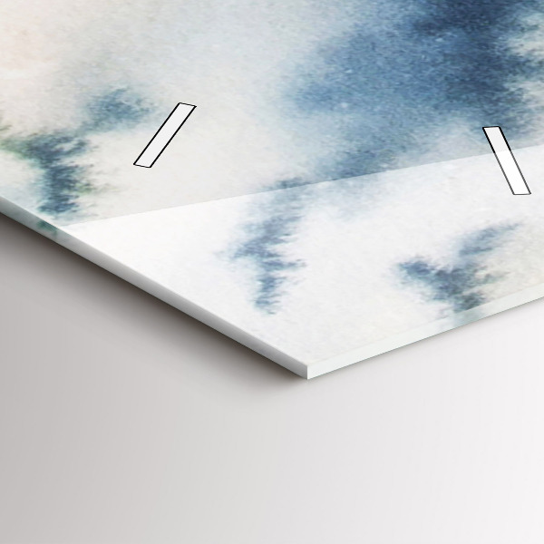 Téglalap alakú üvegóra Halász a tavon