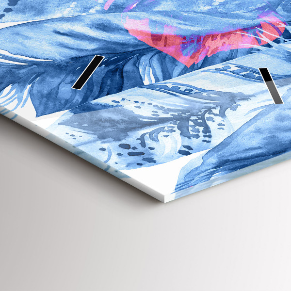 Téglalap alakú üvegóra Színes tollak