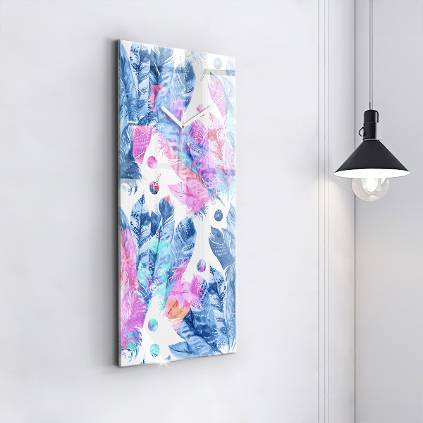 Téglalap alakú üvegóra Színes tollak