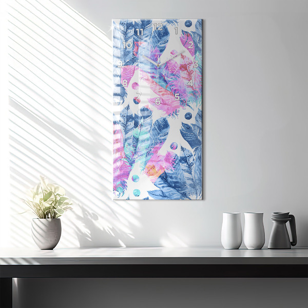 Téglalap alakú üvegóra Színes tollak