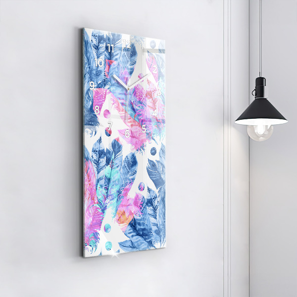 Téglalap alakú üvegóra Színes tollak