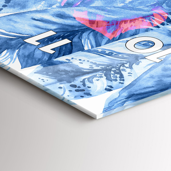 Téglalap alakú üvegóra Színes tollak