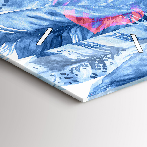 Téglalap alakú üvegóra Színes tollak