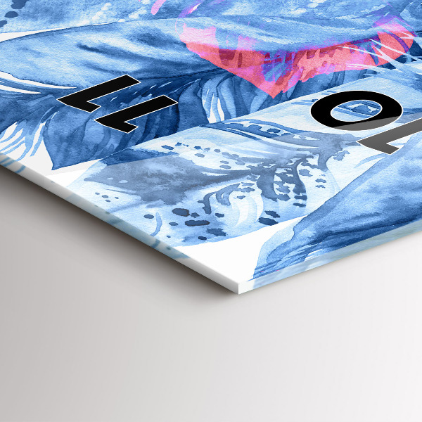 Téglalap alakú üvegóra Színes tollak