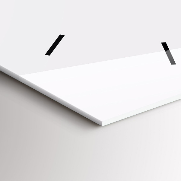 Téglalap alakú üvegóra Absztrakt hegyláncok