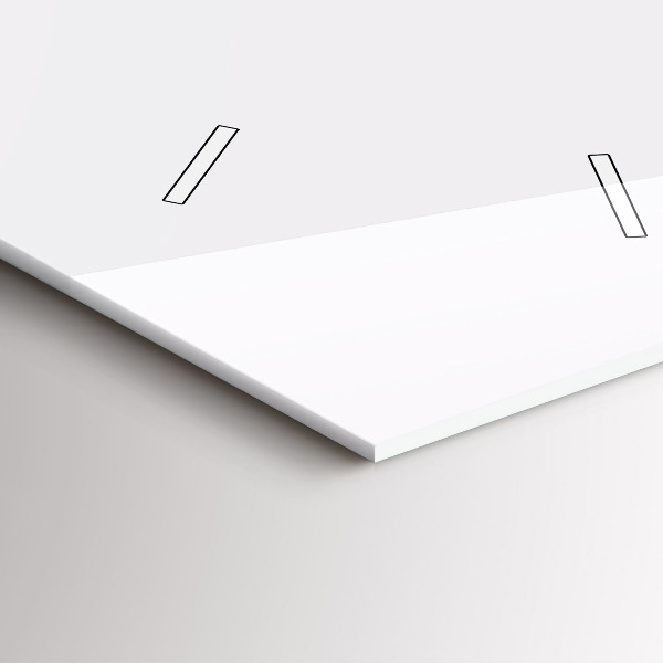 Téglalap alakú üvegóra Absztrakt hegyláncok