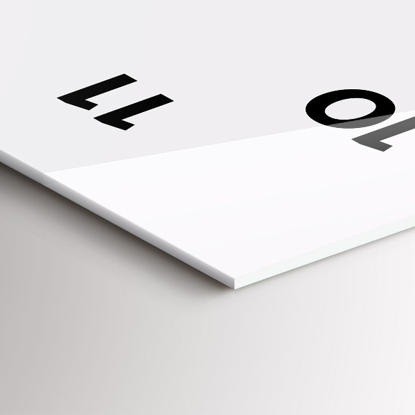 Téglalap alakú üvegóra Absztrakt hegyláncok