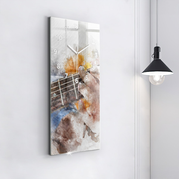 Téglalap alakú üvegóra Gitár grafika