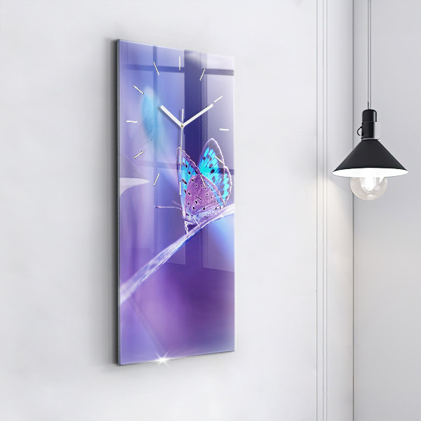 Téglalap alakú üvegóra Pillangó a fűben