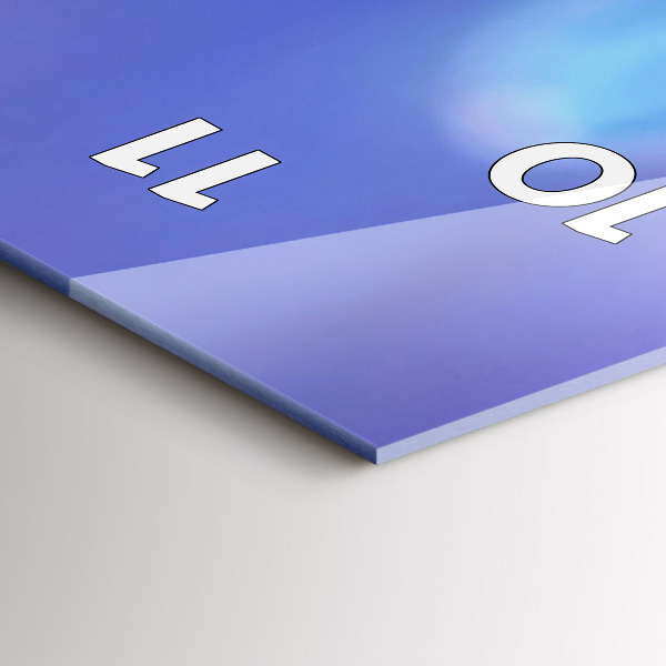 Téglalap alakú üvegóra Pillangó a fűben