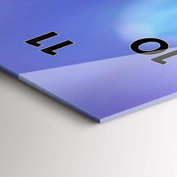 Téglalap alakú üvegóra Pillangó a fűben