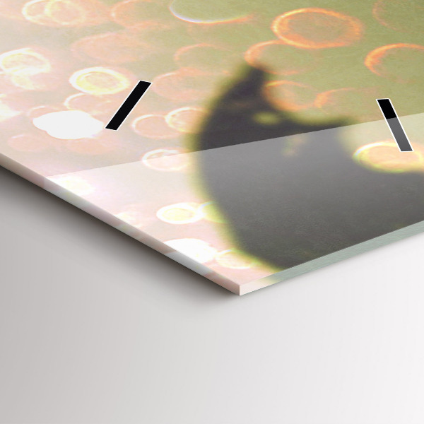 Téglalap alakú üvegóra Emberek esernyővel