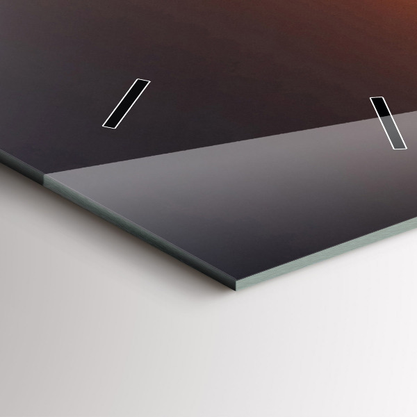 Téglalap alakú üvegóra Futó és naplemente