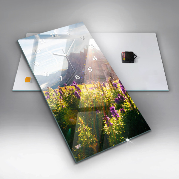 Téglalap alakú üvegóra Levendula rét