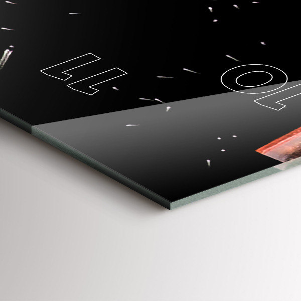 Téglalap alakú üvegóra Igyál jéggel