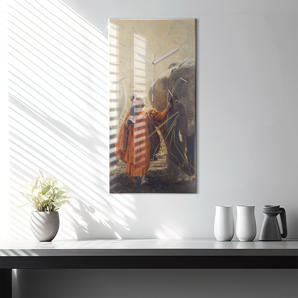 Téglalap alakú üvegóra Szerzetes vezető elefánt