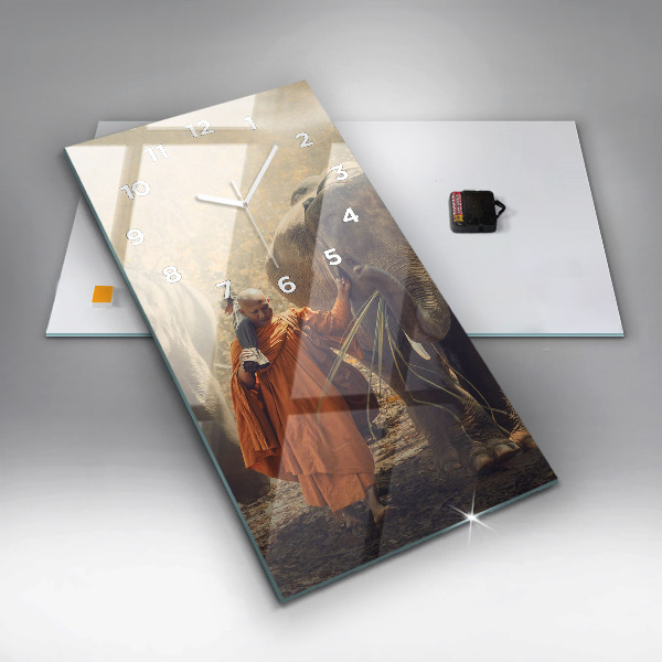 Téglalap alakú üvegóra Szerzetes vezető elefánt