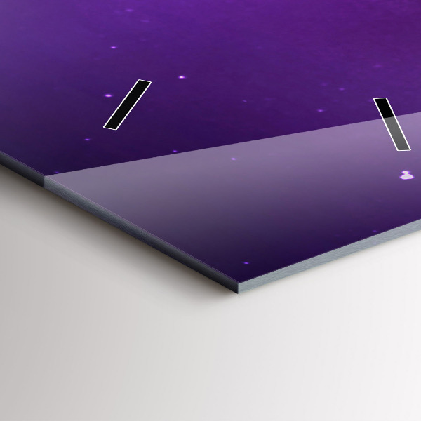 Téglalap alakú üvegóra Északi fény