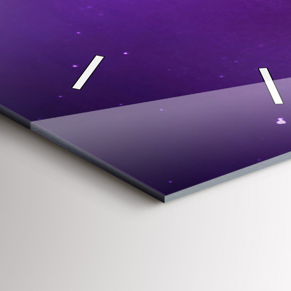 Téglalap alakú üvegóra Északi fény