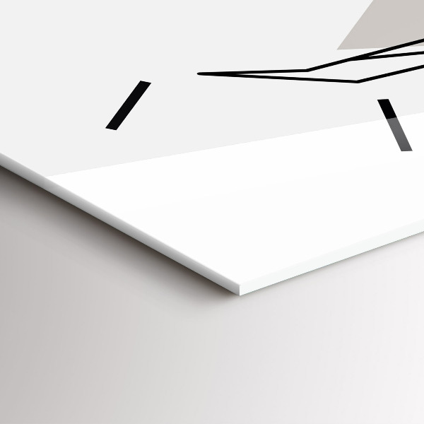 Téglalap alakú üvegóra Rénszarvas skandináv stílusban