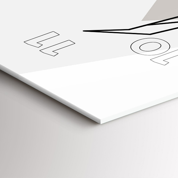 Téglalap alakú üvegóra Rénszarvas skandináv stílusban