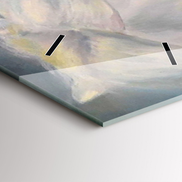 Téglalap alakú üvegóra Gyönyörű nő egy lóval