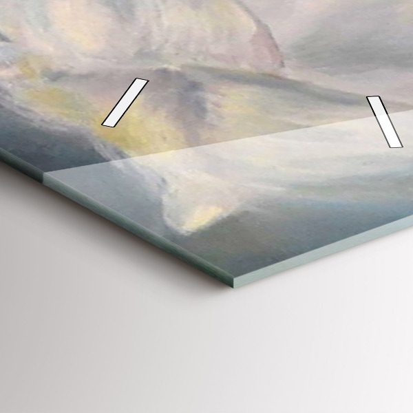 Téglalap alakú üvegóra Gyönyörű nő egy lóval