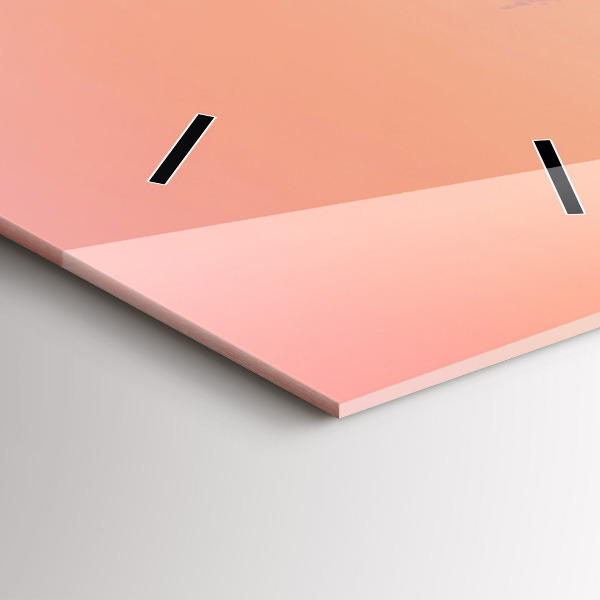 Téglalap alakú üvegóra Erdő a ködben