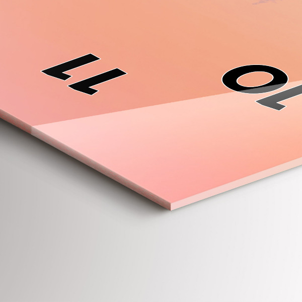 Téglalap alakú üvegóra Erdő a ködben