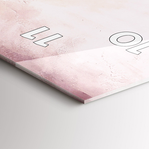 Téglalap alakú üvegóra Virágzó mák